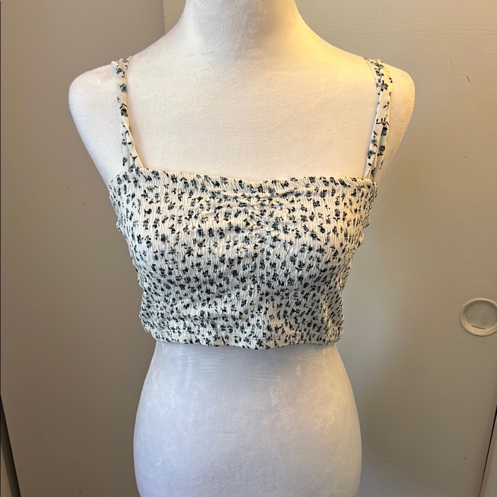 Floral Print Women's Crop Top